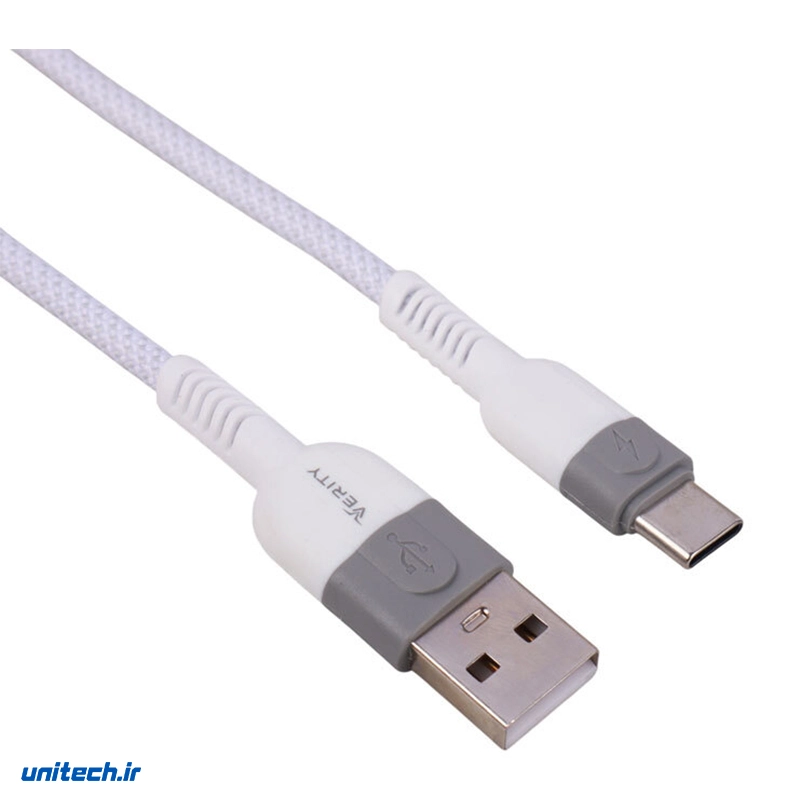 کابل تایپ سی فست شارژ 65 وات وریتی مدل CB3161TW طول 1 متر2
